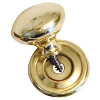 Victorian Style Brass Knob - Face Fix - 1 1/4"